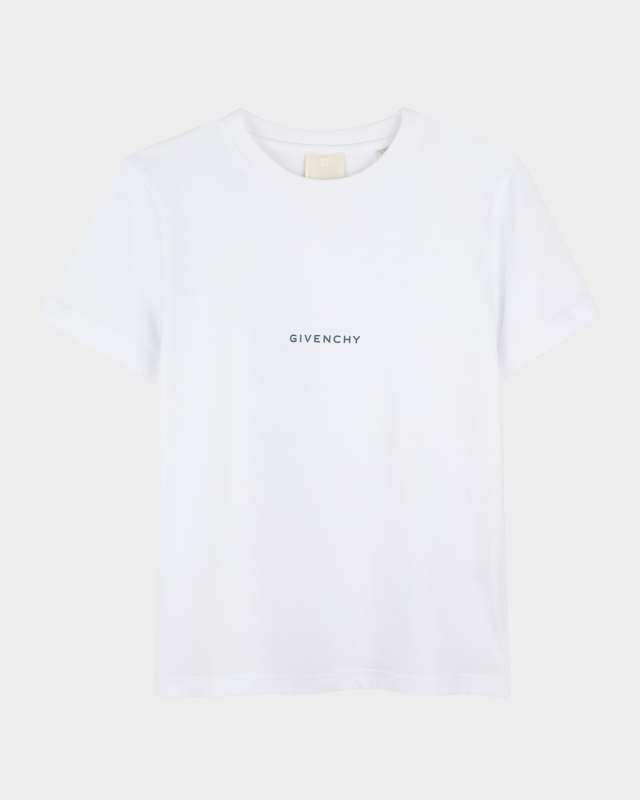 Boy's Contrast Logo-Print T-Shirt, Size 8-14